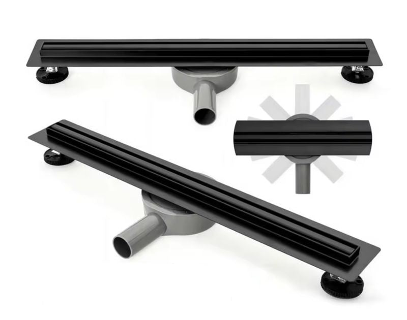 BEST DRAIN Breezz 60 cm mat-sort bruseafløb med lavprofil, 1 stk.
