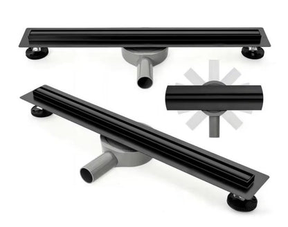 BEST DRAIN Breezz 60 cm mat-sort bruseafløb med lavprofil, 1 stk.