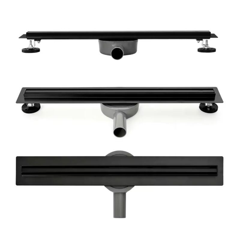 BEST DRAIN Breezz 70 cm mat-sort bruseafløb med lavprofil, 1 stk.