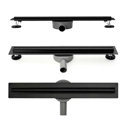 BEST DRAIN Breezz 70 cm mat-sort bruseafløb med lavprofil, 1 stk.