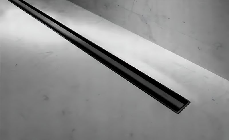 BEST DRAIN Breezz 70 cm mat-sort bruseafløb med lavprofil, 1 stk.