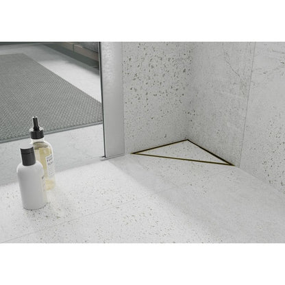 Mexen Flat gulvafløb i guld, 1 stk.