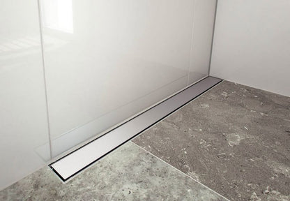 Designe lineært afløb 70 cm krom