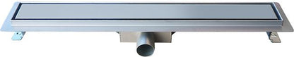 Designe lineært afløb 70 cm krom