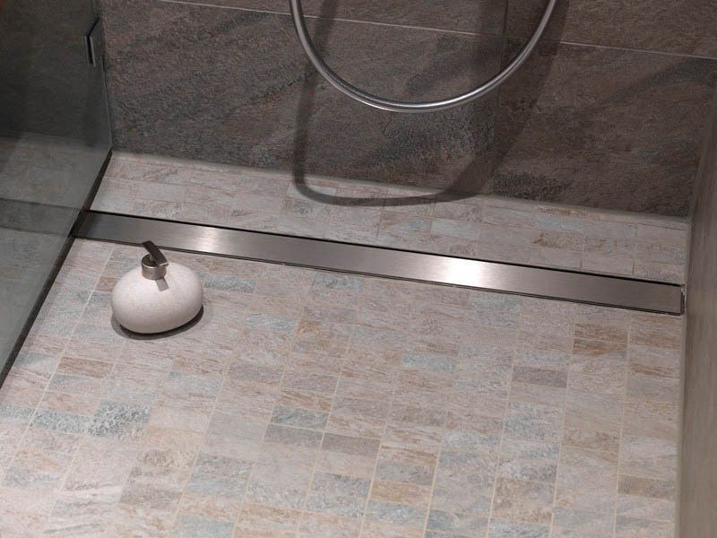 Designe lineært afløb 70 cm krom