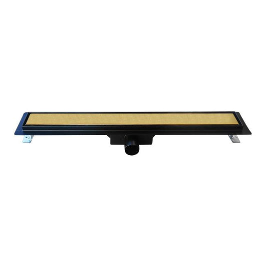 Designe 70 cm lineært afløb i sort/guld
