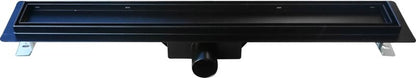 Designe 70 cm sort lineært afløb