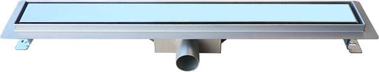 Designe lineært afløb 80 cm krom