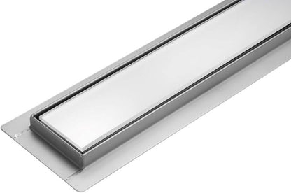 Fala Glass hvid lineært afløb 700 mm
