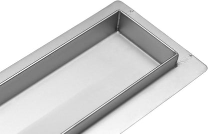 Fala Glass hvid lineært afløb 700 mm