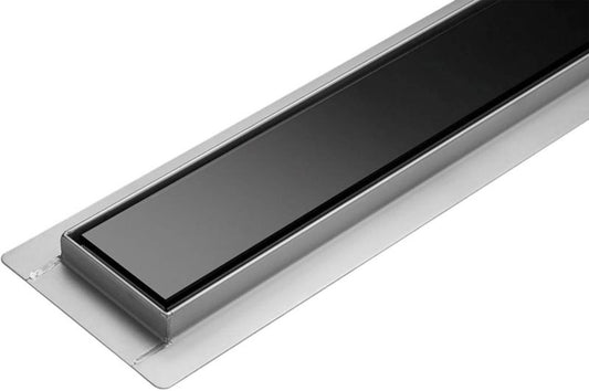 Fala Glass lineært afløb sort 800 mm