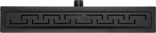 Greek lineært afløb 60 cm mat-sort