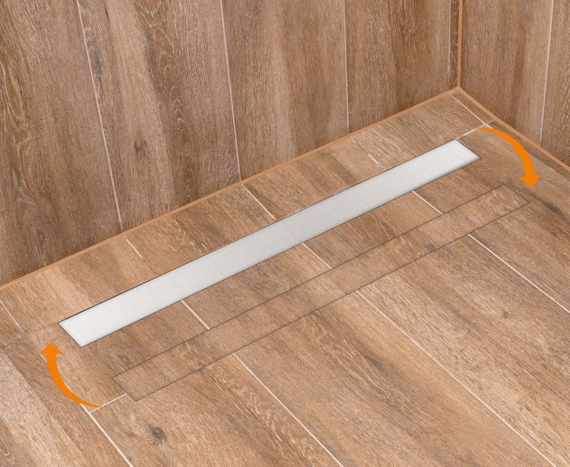 Jano Real Duo lineært afløb med rist 70 cm