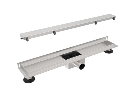 Væglinet afløb Purus 70 cm krom