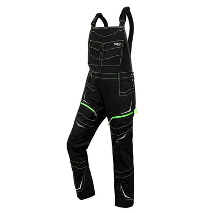 Unisex arbejdsbukser med seler NEO TOOLS L sort 1 stk.