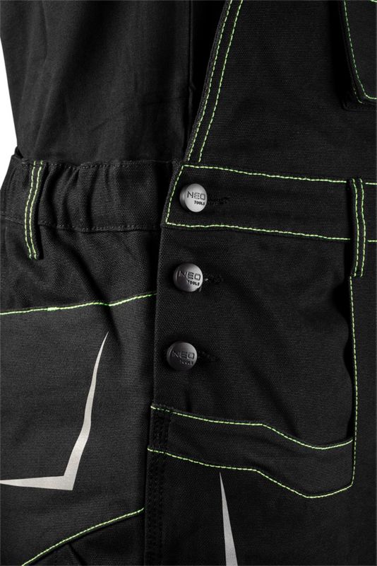 Unisex arbejds-overalls NEO TOOLS XL sort 1 stk.