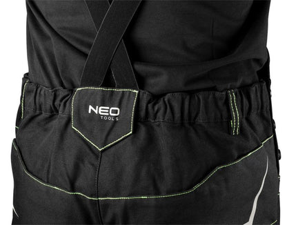 Unisex arbejds-overalls NEO TOOLS XL sort 1 stk.