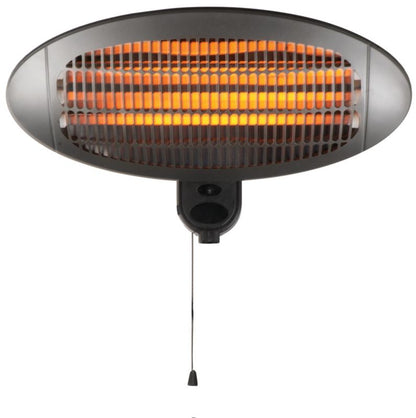Terrassevarmer Væghængt Infrarød 2000W 50x25 cm