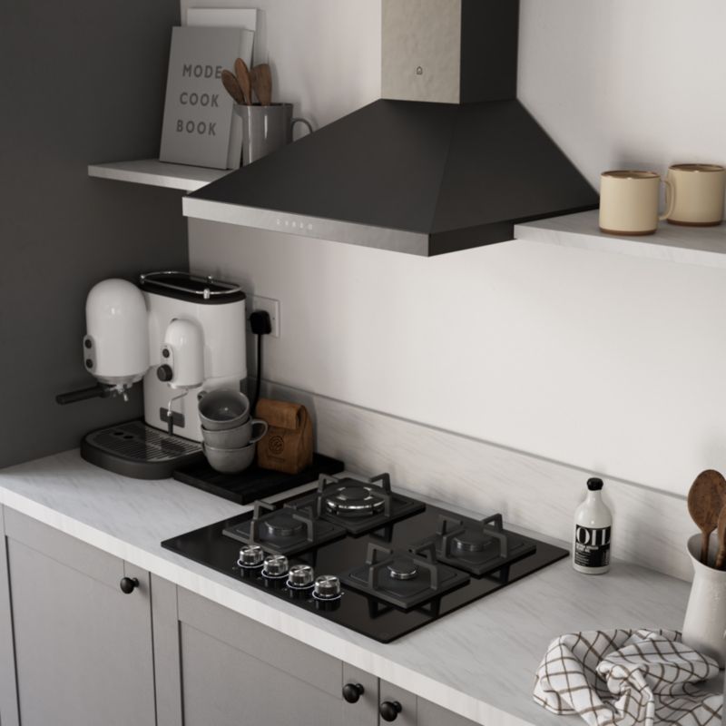 GoodHome køkkenemhætte 60 cm mat-sort