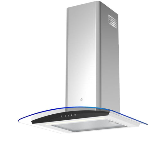 GoodHome Linksense Curv 60 cm køkkenemhætte i glas