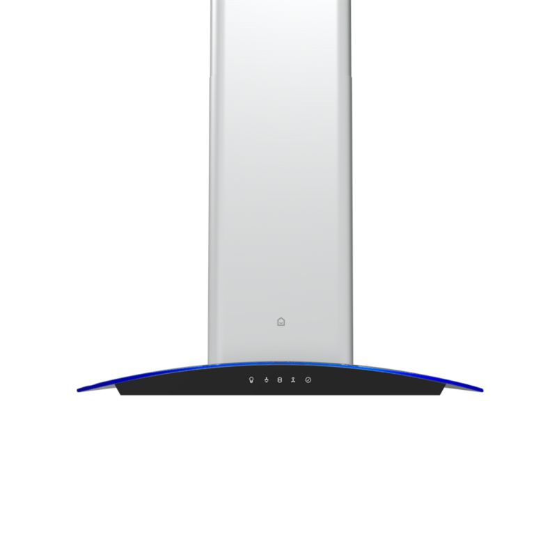 GoodHome Linksense Curv 60 cm køkkenemhætte i glas