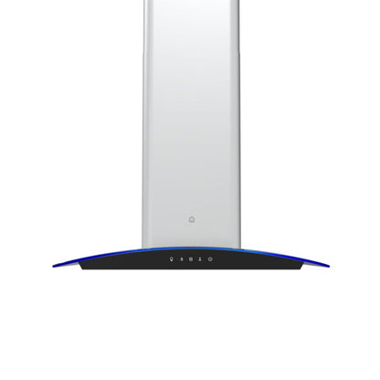 GoodHome Linksense Curv 60 cm køkkenemhætte i glas