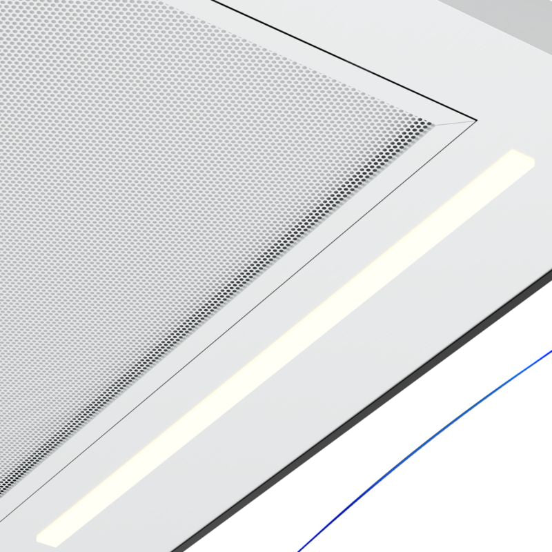 GoodHome Linksense Curv 60 cm køkkenemhætte i glas