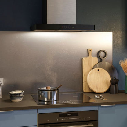 GoodHome T-formet emhætte med luftsensor 60 cm glas