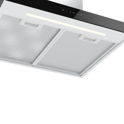 GoodHome T-formet emhætte med luftsensor 60 cm glas