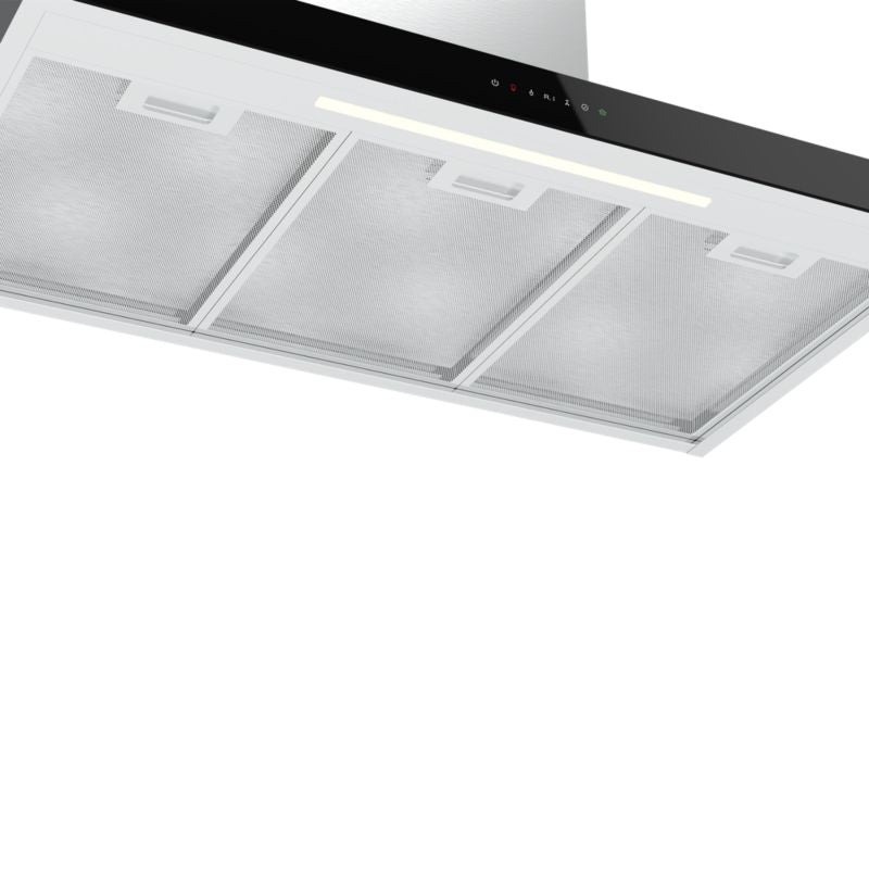 GoodHome T-formet emhætte med luftsensor 90 cm glas