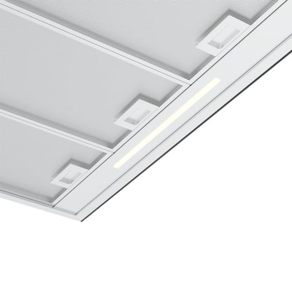 GoodHome T-formet emhætte med luftsensor 90 cm glas