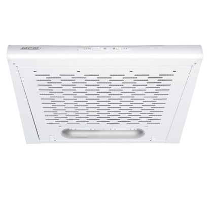 MPM 60 cm hvid underbyggede emhætte