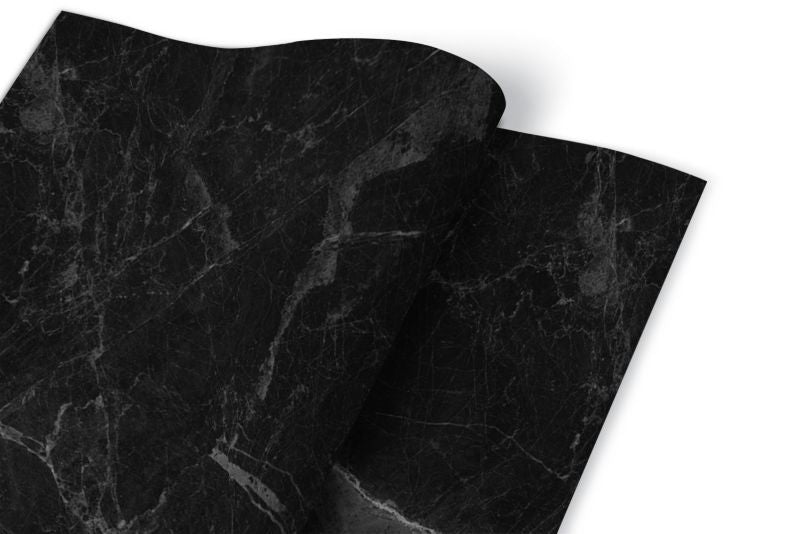 Dekorativ folie til møbler Tulup Mørk marmor 100x50 cm