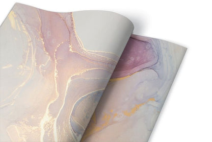 Dekorativ PVC-folie Tulup farverig marmor 100 x 50 cm