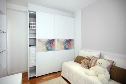 Dekorativ PVC-folie Tulup farverig marmor 100 x 50 cm