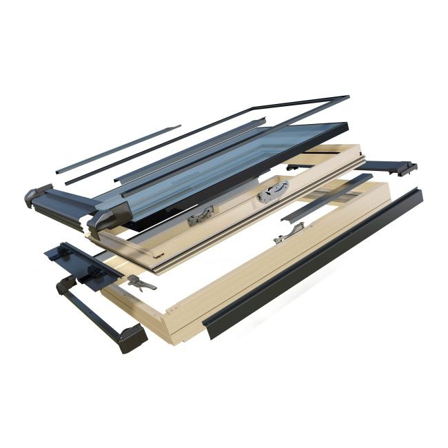 Tagvindue Okpol Eris 78 x 118 cm 1,06 W/m²K
