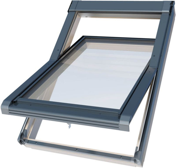 Tagvindue Eris 78x118 cm Fyrretræ RAL 7016