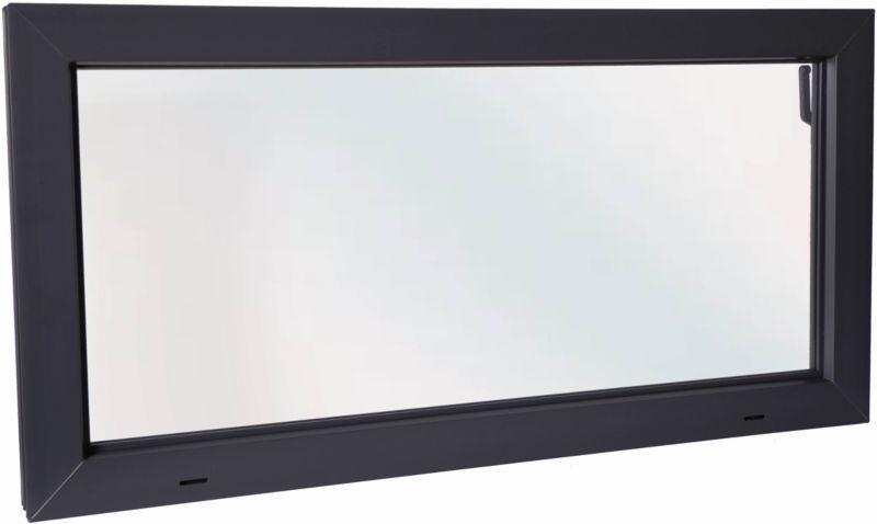 ACO PCV erhvervsvindue 100 x 50 cm i antracit