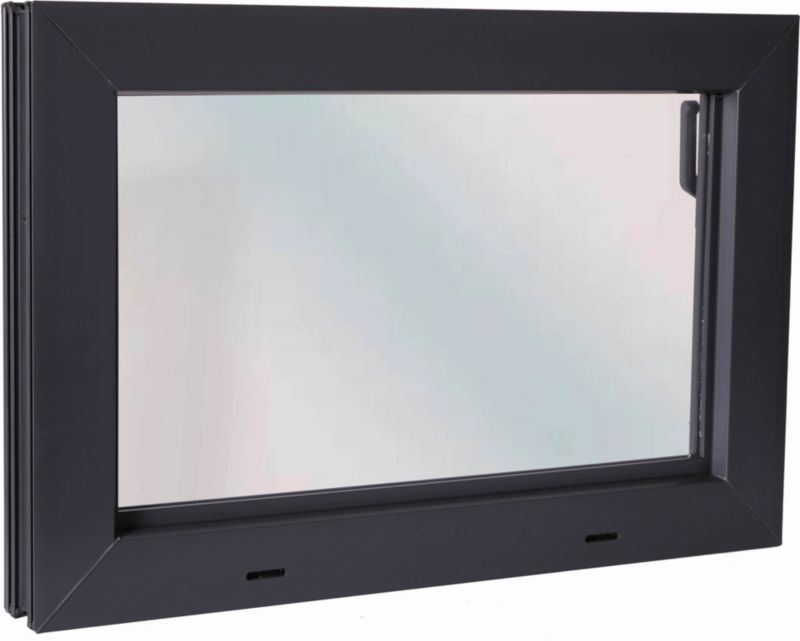 Staldvindue PVC 60x40 cm Antracit