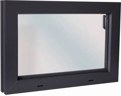 Staldvindue PVC 60x40 cm Antracit