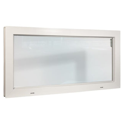 Kældervindue PVC 3-Kammer 100x50 cm Hvid