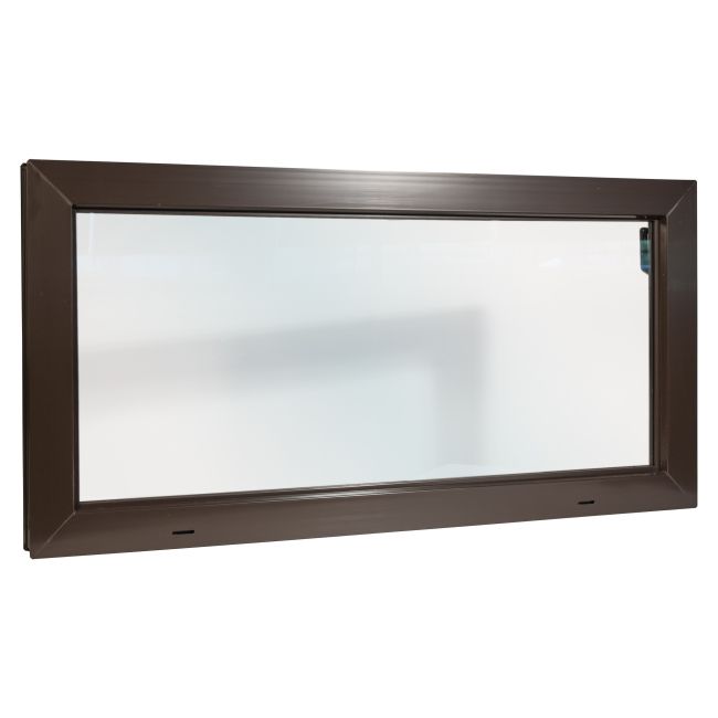 ACO PVC brunt erhvervsvindue 100 x 50 cm