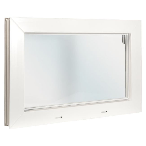 Staldvindue PVC 60x40 cm Hvid