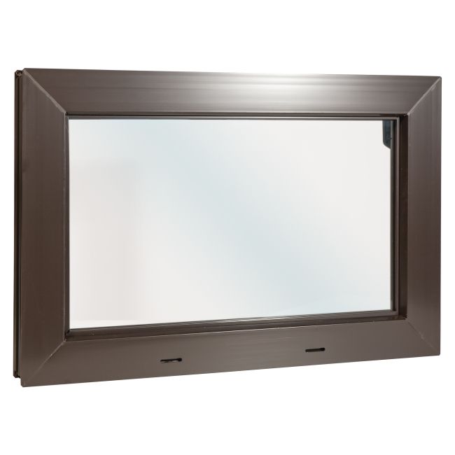 Staldvindue PVC 60x40 cm Brun