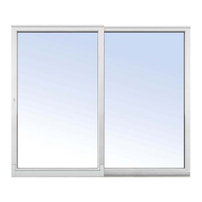 Fast 3-lags PVC-skydvindue 2700 x 2300 mm hvid