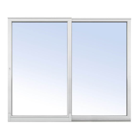 Fast 3-lags PVC-skydvindue 2700 x 2300 mm hvid