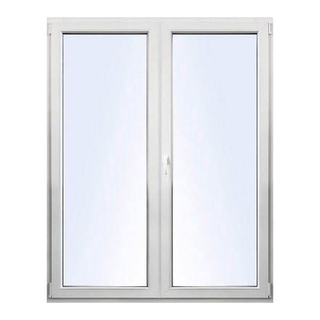 PCV-vindue med sidehængt og topstyret funktion, dobbeltrude, 1765 x 2095 mm, symmetrisk, antracit