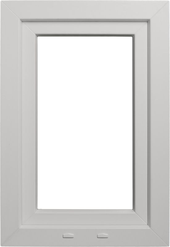 PVC-vindue med to-lags glas, dreje-kip, 565 x 835 mm, højre, hvid