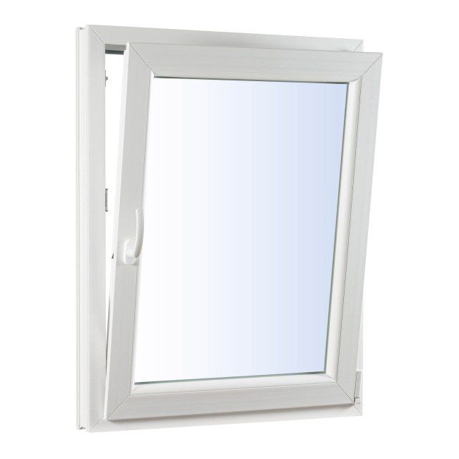 PCV-vindue med to lag glas, dreje- og vippefunktion, 865 x 1435 mm, højre, antracit