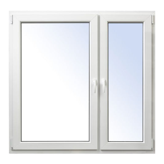 Rehau hvid PVC-vindue med dreje- og kipfunktion 1465 x 1435 mm højre